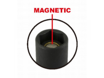 Головка торцевая ударная глубокая с магнитом 1/4" 6гр. 13мм