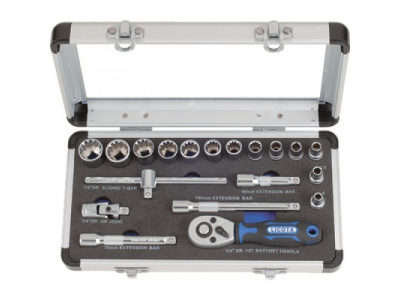 Набор головок 1/4" 19пр spline