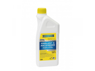 Антифриз готовый к прим. жёлтый RAVENOL TTC Traditional Technology Coolant Premix ( 1,5л) от Ravenol Антифриз готовый к прим. жёлтый RAVENOL TTC Traditional Technology Coolant Premix ( 1,5л)