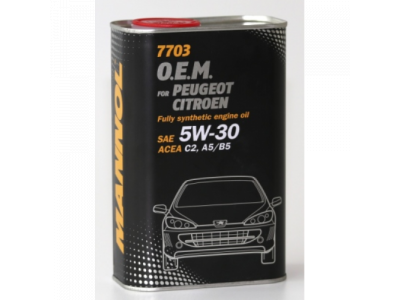 MANNOL 7703 O.E.M. 5W-30 for Peugeot Citroen 1L metal от MANNOL MANNOL 7703 O.E.M. 5W-30 for Peugeot Citroen 1L metal