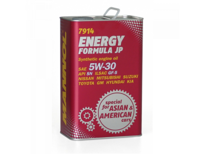 MANNOL Energy Formula JP 5W-30 4L metal от MANNOL MANNOL Energy Formula JP 5W-30 4L metal