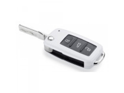 Накладка на ключ Volkswagen Beetle Plastic Key Cover, White, артикул 5C0087012B от VAG Накладка на ключ Volkswagen Beetle Plastic Key Cover, White, артикул 5C0087012B