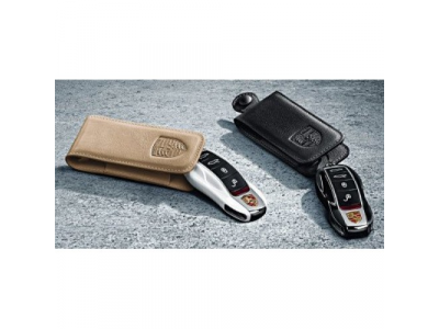 Кожаный чехол для ключа от автомобиля Porsche, артикул 97004400040 от VAG Кожаный чехол для ключа от автомобиля Porsche, артикул 97004400040