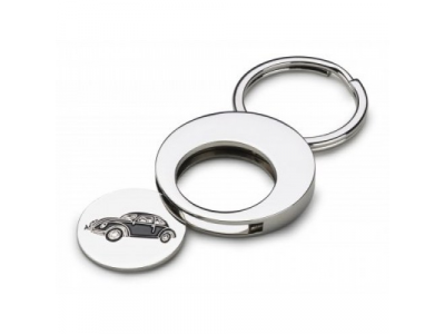 Брелок Volkswagen Beetle Key Pendant Metal, артикул 000087703DJJKA от VAG Брелок Volkswagen Beetle Key Pendant Metal, артикул 000087703DJJKA