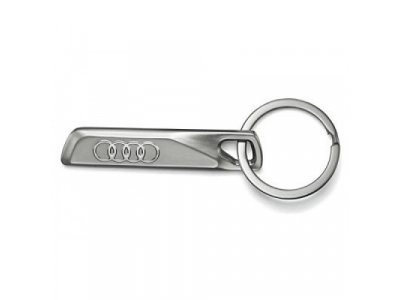 Металлический брелок Audi Key Ring -Audi Rings-, Silver, артикул 3181500400 от VAG Металлический брелок Audi Key Ring -Audi Rings-, Silver, артикул 3181500400
