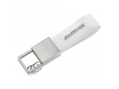 Брелок Mercedes AMG Carbon Key Ring White, артикул B66953849
