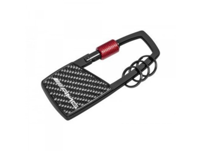 Брелок Mercedes-Benz Key Ring, AMG, Snap Hook, Black / Red