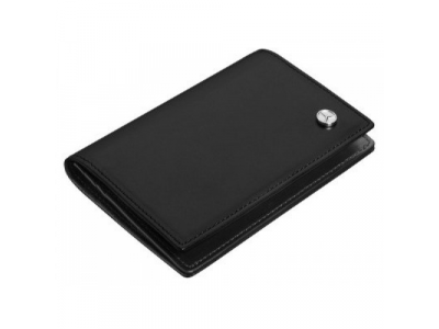 Кожаная визитница Mercedes-Benz Business Card Leather Wallet, Black, артикул B66952884