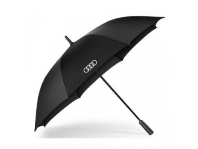 Зонт-трость Audi Rings Stick Umbrella, Big, Black от VAG Зонт-трость Audi Rings Stick Umbrella, Big, Black