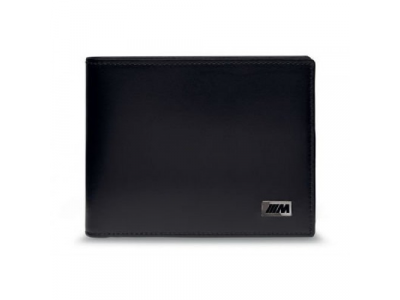 Кожаное портмоне BMW M Wallet with Coin Compartment, Black от BMW Кожаное портмоне BMW M Wallet with Coin Compartment, Black