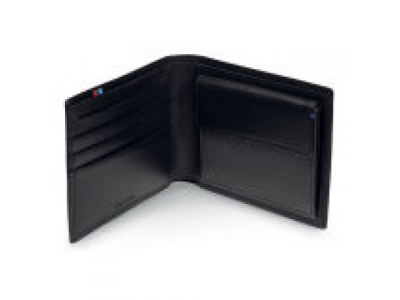 Кожаное портмоне BMW M Wallet with Coin Compartment, Black от BMW Кожаное портмоне BMW M Wallet with Coin Compartment, Black