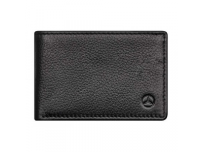 Кожаное портмоне Mercedes-Benz Mini Wallet, Cowhide, Black, RFID Protection от Mercedes Кожаное портмоне Mercedes-Benz Mini Wallet, Cowhide, Black, RFID Protection