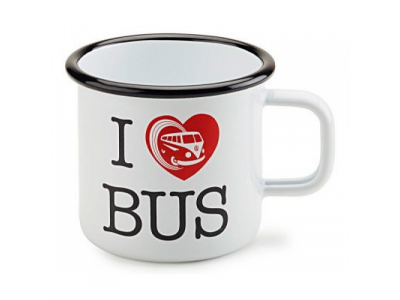 Металлическая кружка Volkswagen T1 Bulli Mug, White, артикул 7E0069601