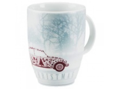 Новогодняя фарфоровая кружка Volkswagen Christmas Mug Beetle