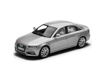 Модель Audi A4, Ice silver, 2013, Scale 1 43, артикул 5011204113 от VAG Модель Audi A4, Ice silver, 2013, Scale 1 43, артикул 5011204113