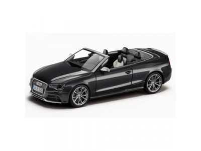 Модель автомобиля Audi RS5 Cabriolet, Scale 1:43, Daytona grey, артикул 5011215323 от VAG Модель автомобиля Audi RS5 Cabriolet, Scale 1:43, Daytona grey, артикул 5011215323