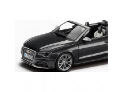 Модель автомобиля Audi RS5 Cabriolet, Scale 1:43, Daytona grey, артикул 5011215323 от VAG Модель автомобиля Audi RS5 Cabriolet, Scale 1:43, Daytona grey, артикул 5011215323