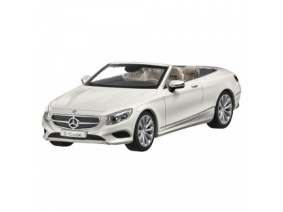 Модель Mercedes-Benz S-Klasse, Cabriolet, Scale 1:43, White, артикул B66960353