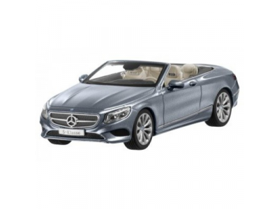 Модель Mercedes-Benz S-Klasse, Cabriolet, Scale 1:43, Selenite Gray Metallic, артикул B66960352