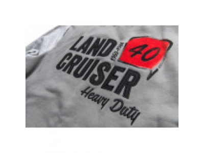 Мужская толстовка Toyota Land Cruiser 40, Grey, артикул TMHRTSCM02S
