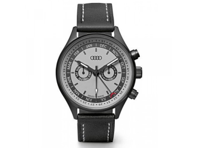 Наручные часы унисекс Audi Watch with calendar week, grey/black, артикул 3101600400 от VAG Наручные часы унисекс Audi Watch with calendar week, grey/black, артикул 3101600400