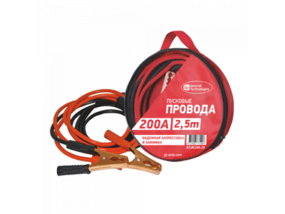 Провода вспомогательного пуска General Technologies 200A 2,5м gt-bc200-25 /24 от GENERAL TECHNOLOGIES Провода вспомогательного пуска General Technologies 200A 2,5м gt-bc200-25 /24