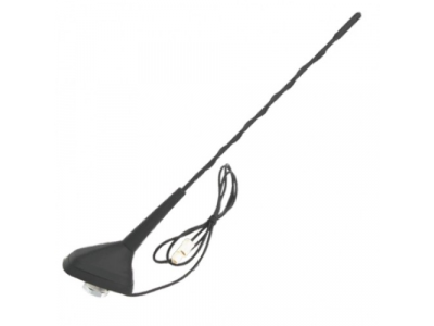 Антенна врезная активная черная 43см (Renault) (кабель 1м) от AVG Антенна врезная активная черная 43см (Renault) (кабель 1м)