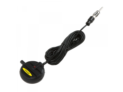 Антенна теле-радио активная на стекло (МВ/ДМВ/УКВ/FM, 2 р-ма)