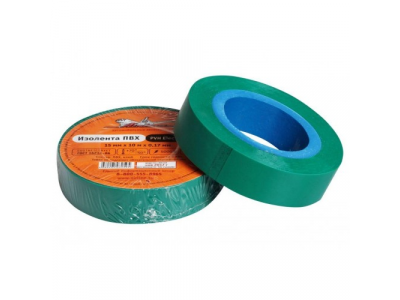 Изолента ПВХ, зеленая, 15 мм, 10 м AIRLINE от Airline Изолента ПВХ, зеленая, 15 мм, 10 м AIRLINE