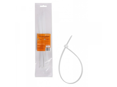 Стяжки (хомуты) кабельные 3,6*250 мм, пластиковые, белые, 10 шт. AIRLINE