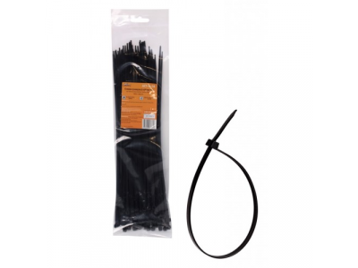 Стяжки (хомуты) кабельные 3,6*300 мм, пластиковые, черные, 100 шт. AIRLINE от Airline Стяжки (хомуты) кабельные 3,6*300 мм, пластиковые, черные, 100 шт. AIRLINE