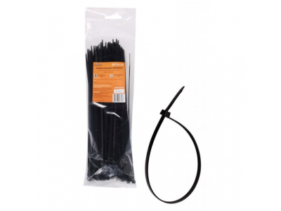 Стяжки (хомуты) кабельные 3,6*250 мм, пластиковые, черные, 100 шт. AIRLINE от Airline Стяжки (хомуты) кабельные 3,6*250 мм, пластиковые, черные, 100 шт. AIRLINE