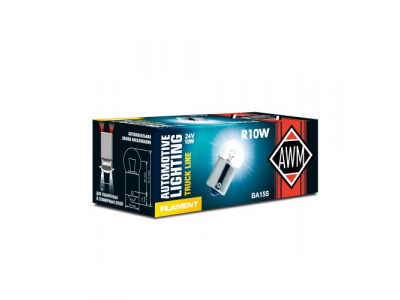 Лампа накаливания AWM R10W 24V 10W (BA15S) от AWM Лампа накаливания AWM R10W 24V 10W (BA15S)