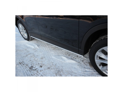 Пороги труба d42 Mazda CX-5 2012-, MCX5.80.1421 от SOUZ96 Пороги труба d42 Mazda CX-5 2012-, MCX5.80.1421